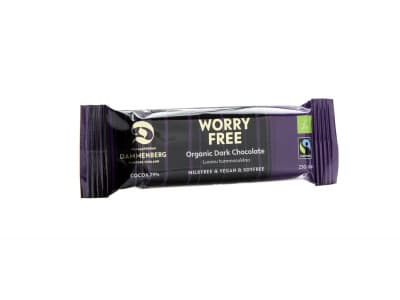 Worry free luomu, reilun kaupan  79 % Tumma suklaapatukka 23 g FI-EKO-201