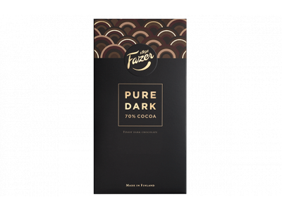 Fazer Pure Dark 70% Cocoa tumma suklaa 95 g - Fazer