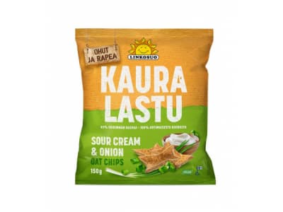 Linkosuo Kauralastu Sour Cream &amp; Onion 150 g