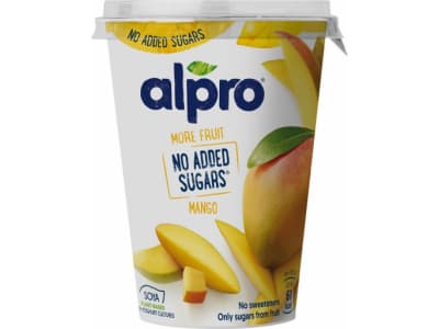 Alpro More fruit, ei lisättyä sokeria Hapatettu soijavalmiste mango 400g