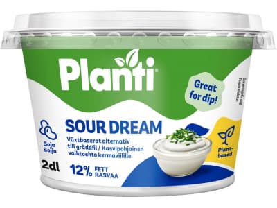 Planti Sour Dream 2 dl Kasvipohjainen vaihtoehto kermaviilille