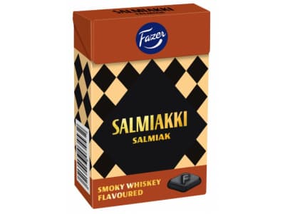 Fazer Salmiakki Smoky Whiskey Flavoured pastilli 70 g