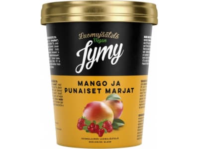 Jymy Luomujäätelö Vegaaninen Mango &amp; Punaiset Marjat 500Ml
