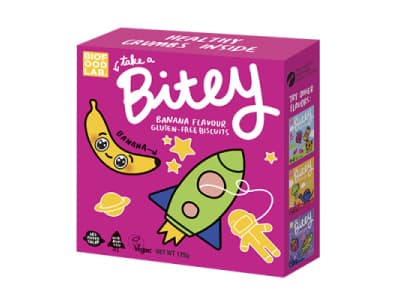 Bitey -gluteeniton keksi, banaani |