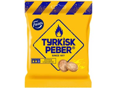 Fazer Tyrkisk Peber Liquorice Salmiakki Karkkipussi 120G