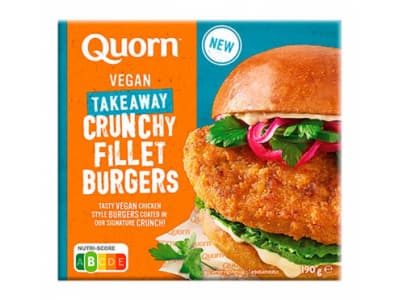 Quorn Vegan Crunchy Fillet Burger Vegaaninen hampurilaispihvi 190g pakaste