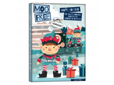 Moo Free valkosuklaajoulukalenteri
