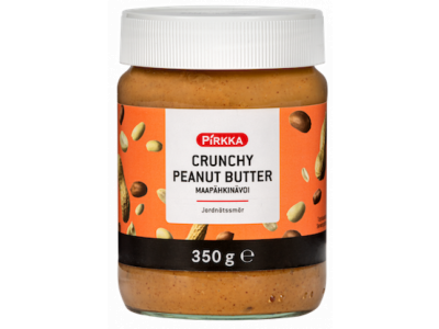 Pirkka Crunchy Peanut Butter maapähkinävoi 350g