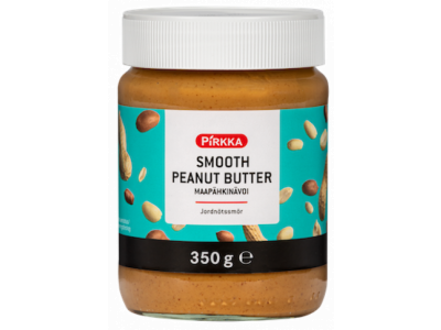 Pirkka Smooth Peanut Butter maapähkinävoi 350g