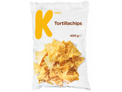 K-Menu tortillachips 400 g