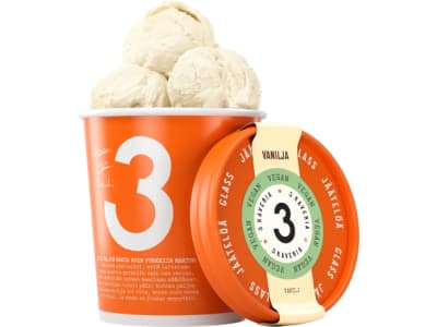 3 Kaveria Vegaaninen Vanilja jäätelö 500ml/400g
