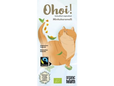 Organic Health Ohoi! Minttukaramelli-vegesuklaa, 80 g